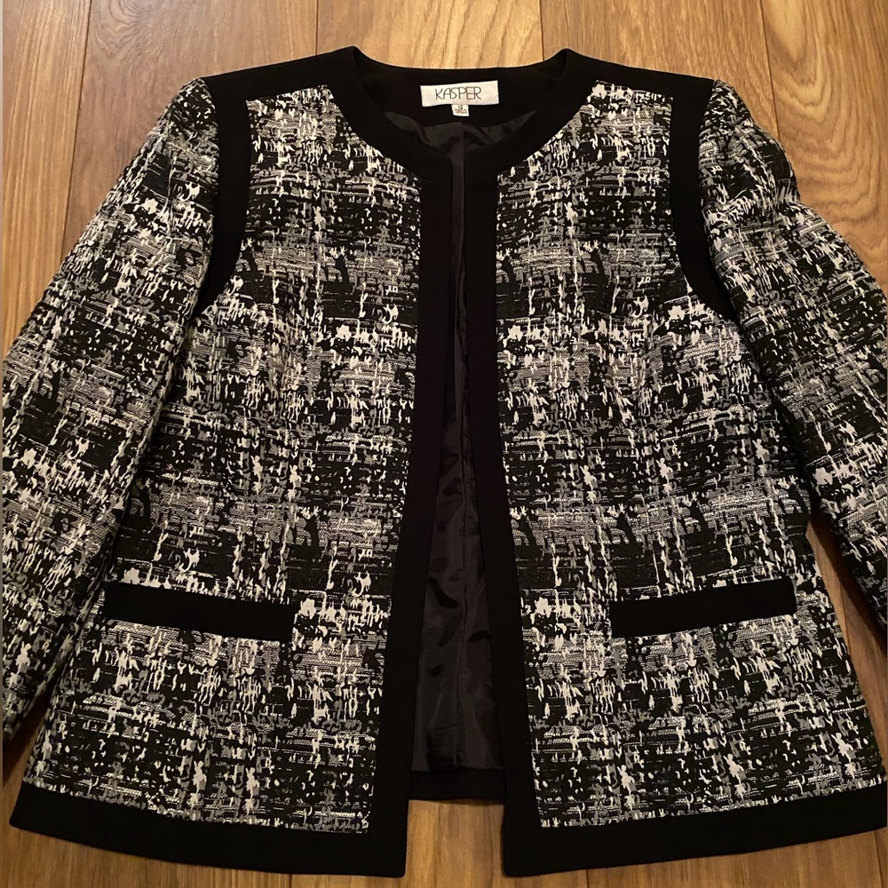 Kasper Women’s Open Front 3/4-Sleeve Blazer NWOT - size 12